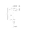 Deurvastzetter Piet Boon ONE PB30 magneet RVS