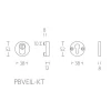 Complete voordeurset Piet Boon TWO-03 mat RVS