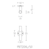 Deurkruk Piet Boon ONE PBT20XL/50 mat RVS