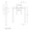 Schuifpuibeslag Piet Boon ONE PB230PA RVS of PVD mat goud