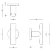 Complete voordeurset Piet Boon INC-07 mat zwart