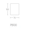 Tandenborstelhouder Piet Boon PB100 wit