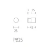 Handdoekhaken Piet Boon PB25 mat RVS (2 stuks)