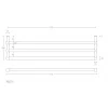 Handdoekrek Piet Boon PB775 mat RVS AISI316