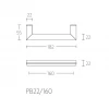 Meubelgreep Piet Boon TWO PB22/160 RVS/eiken