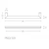 Meubelgreep Piet Boon TWO PB22/320 RVS/eiken