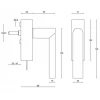 Draaikiep Piet Boon ARC PBA101-DKLOCK PVD mat zwart rechts