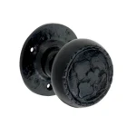 Knopkruk Coventry rond rozet ijzer