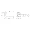 Deurklink Bonton rond rozet messing / palissander