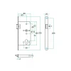 Magnetisch projectslot RVS loopslot