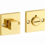 Vrij bezet garnituur Bauhaus-Style messing ongelakt