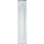 Briefplaat Verticaal glans chroom