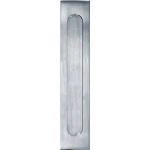 Briefplaat Verticaal mat chroom