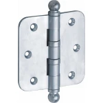 Kogellager scharnier 89x89 mat chroom bol