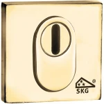 Cilinderrozet SKG Bauhaus BU messing ongelakt KT