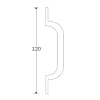 Meubelgreep Oxford 120mm ijzer