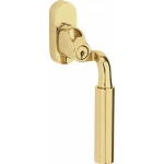 Draaikiep Frankfurt afsluitbaar messing ongelakt verkropt