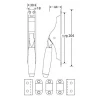 Pompespagnolet Ton messing ongelakt teak