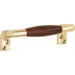 Raamgreep Ton messing ongelakt Bubinga